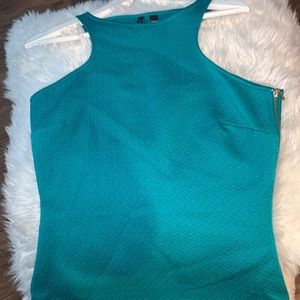 Turquoise Mng Casual Mini Night Out Dress Sz. 8